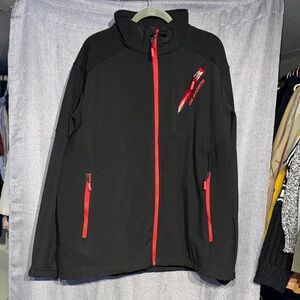 Men's Black and Red Performance Jacket